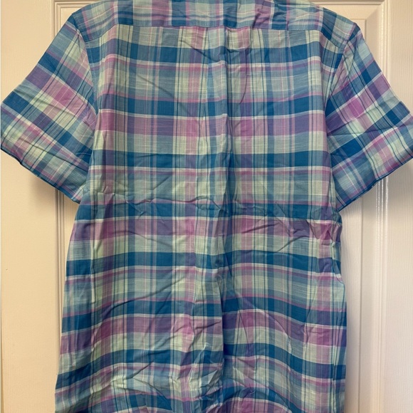 Vineyard Vines Men's Plaid Classic Fit Murray Short Sleeve Shirt Size M - Picture 2 of 9